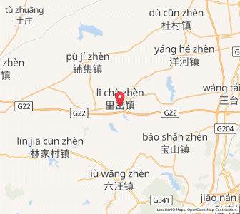 Map of Licha, Shandong