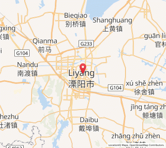 Map of Licheng, Jiangsu