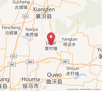 Map of Licun, Shanxi