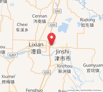 Map of Lidong, Hunan