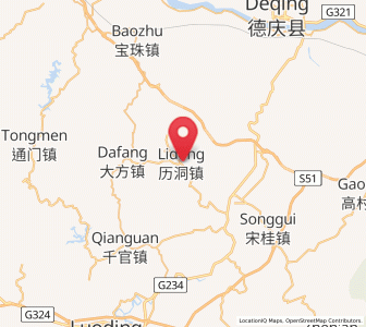 Map of Lidong, Guangdong