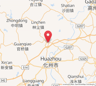 Map of Ligang, Guangdong
