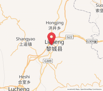 Map of Lihou, Shanxi