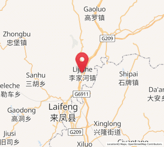 Map of Lijiahe, Hubei