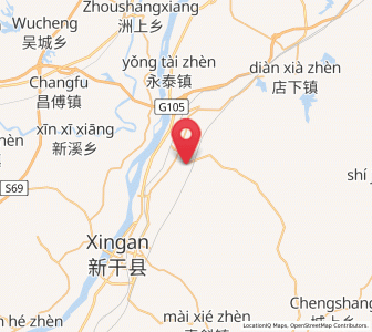Map of Lijiang, Jiangxi