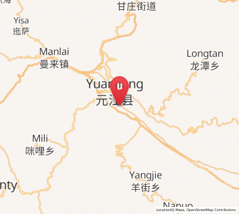 Map of Lijiang, Yunnan