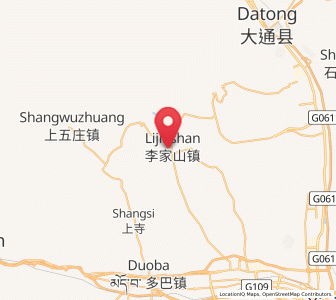 Map of Lijiashan, Qinghai