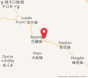 Map of Lijie, Gansu