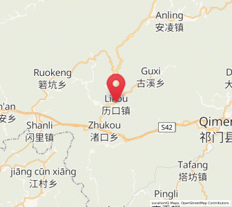 Map of Likou, Anhui