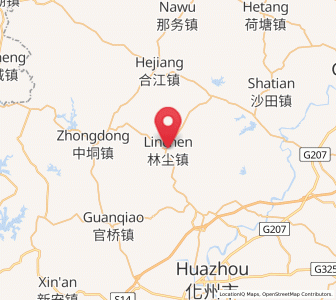 Map of Linchen, Guangdong