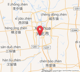 Map of Lincheng, Jiangsu