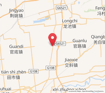 Map of Lindian, Shaanxi