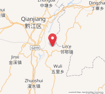 Map of Lin’e, Chongqing