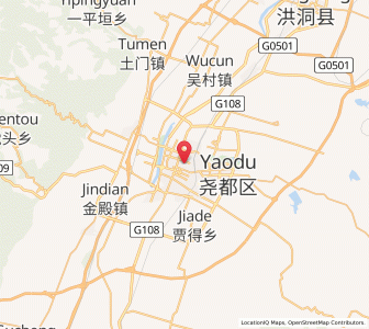 Map of Linfen, Shanxi