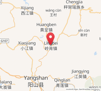 Map of Lingbei, Guangdong