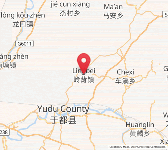Map of Lingbei, Jiangxi