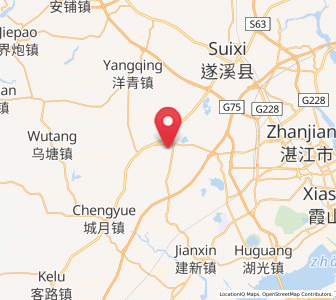 Map of Lingbei, Guangdong