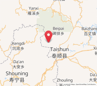 Map of Lingbei, Zhejiang