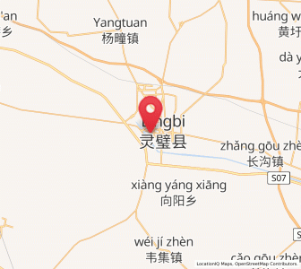 Map of Lingcheng, Anhui