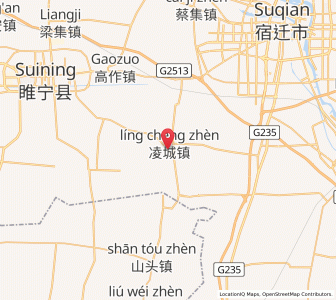 Map of Lingcheng, Jiangsu