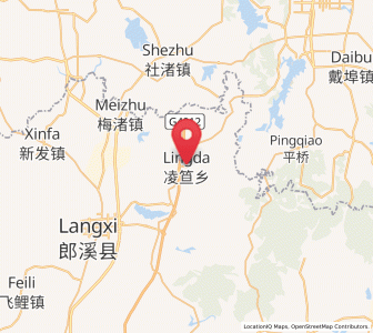 Map of Lingda, Anhui