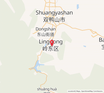 Map of Lingdong, Heilongjiang