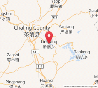 Map of Lingfang, Hunan