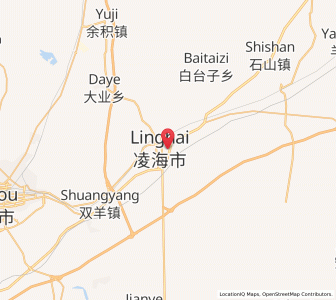 Map of Linghai, Liaoning