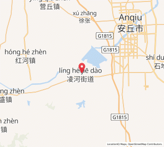 Map of Linghe, Shandong