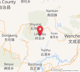 Map of Linghou, Zhejiang