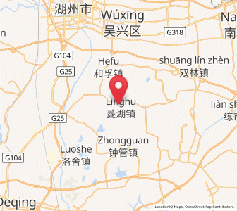 Map of Linghu, Zhejiang