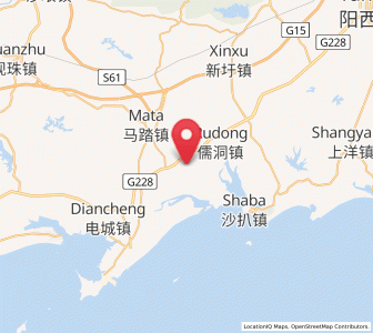 Map of Lingmen, Guangdong
