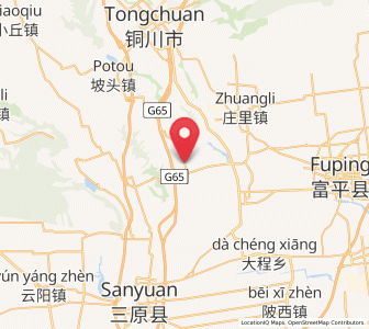 Map of Lingqian, Shaanxi