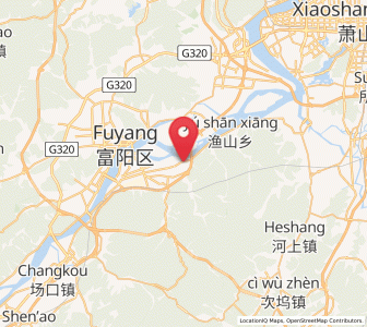 Map of Lingqiao, Zhejiang
