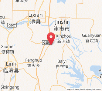 Map of Lingquan, Hunan