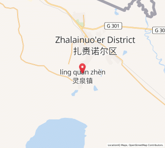 Map of Lingquan, Inner Mongolia