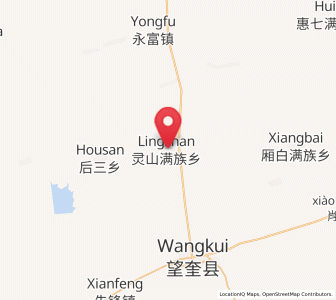 Map of Lingshan, Heilongjiang