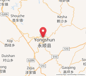 Map of Lingxi, Hunan