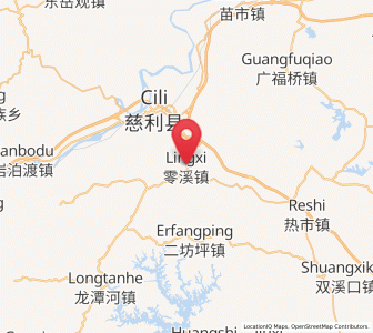 Map of Lingxi, Hunan
