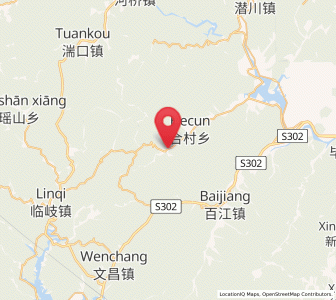 Map of Lingyuan, Zhejiang