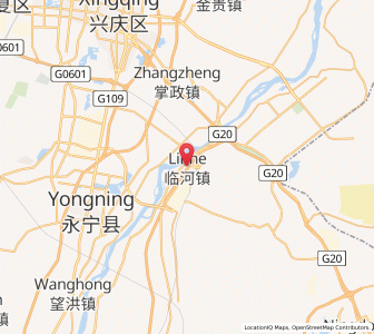 Map of Linhe, Ningxia Hui Autonomous Region