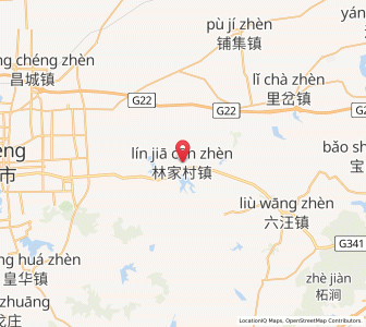 Map of Linjiacun, Shandong
