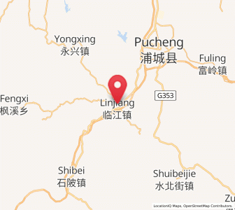Map of Linjiang, Fujian