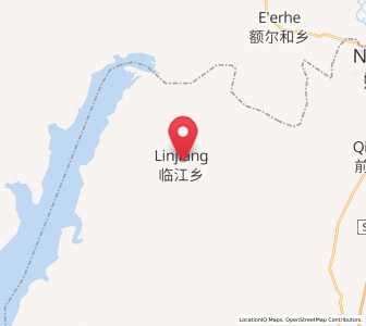 Map of Linjiang, Heilongjiang