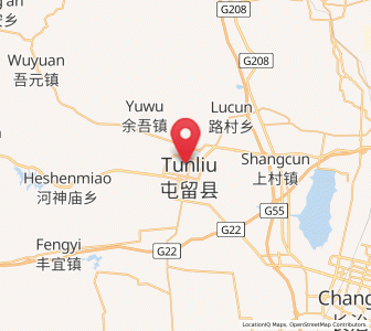 Map of Linjiang, Shanxi