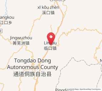Map of Linkou, Hunan