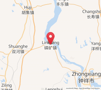 Map of Linkuang, Hubei