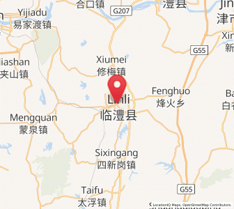 Map of Linli, Hunan