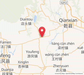 Map of Linping, Shaanxi