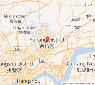 Map of Linping, Zhejiang